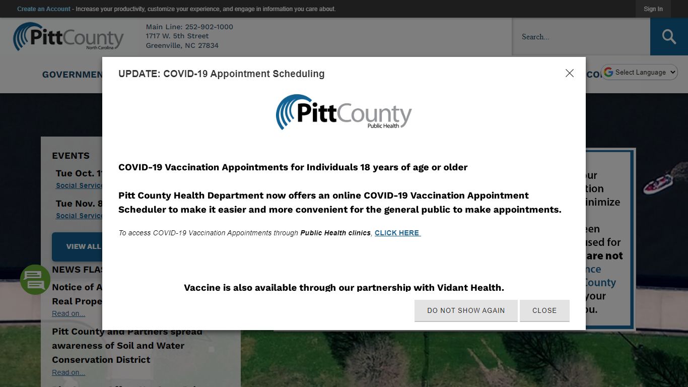 Pitt County, NC | Official Website